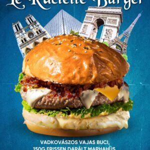 Le rachlette -Burger, Guri serház, havi új hamburgere szombathelyen